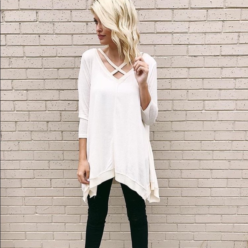 Off white top